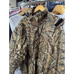Vintage Hodgman Woodland Camo Multi Guard Hooded Lined Hunting Jacket 2XL